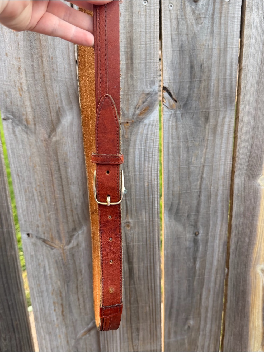 Vintage Classic Men's Leather Belt in Brown - Timeless  Size 41